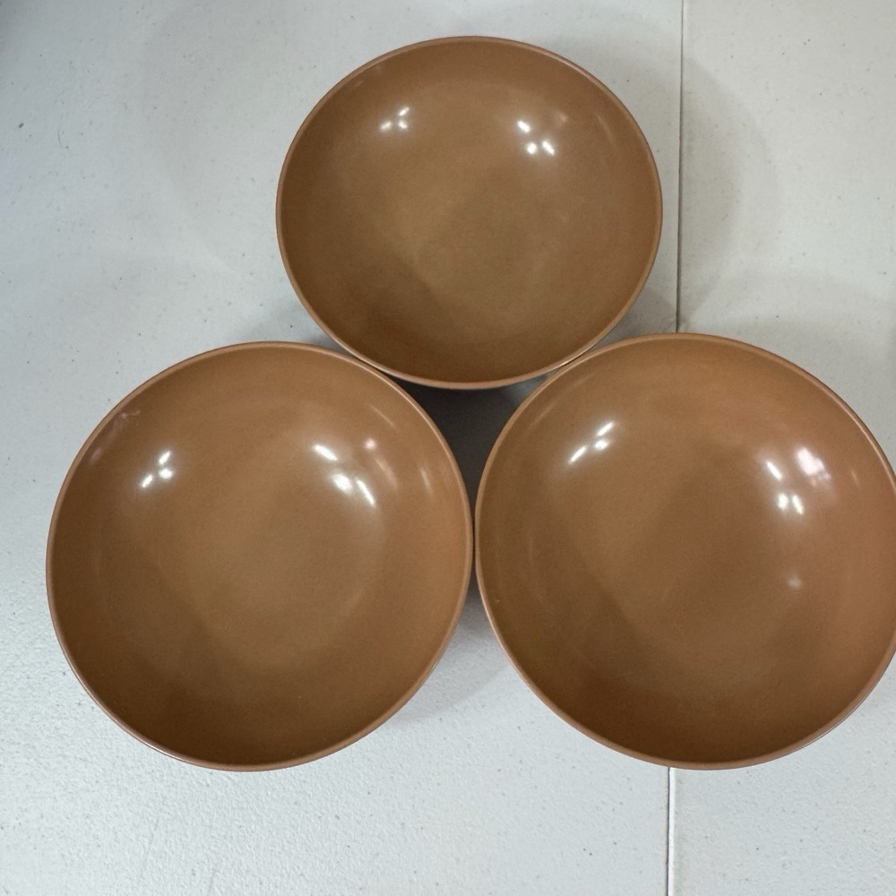 Vintage Prolon Bowls Melmac Brown 5 1/ 4" 7415 Set Of 3 Replacement Dinnerware